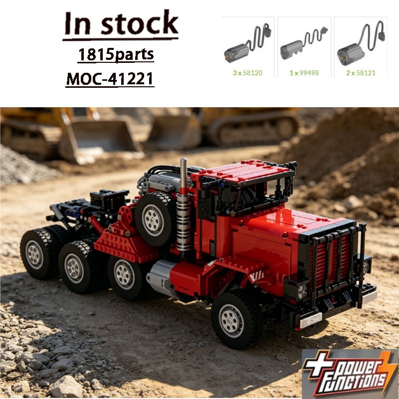 Heavy Equipment Certification - MOC-41221M911Red Edition Heavy Equipment Transport Truck