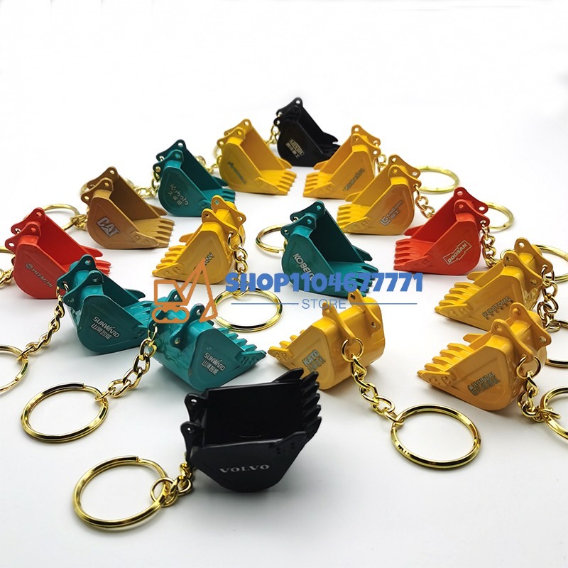 Heavy Equipment Komatsu - With Bucket Key Chain for Kobelco