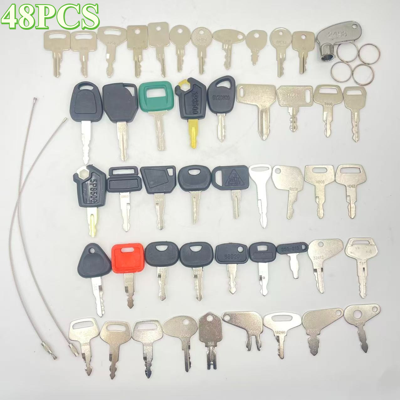 Heavy Equipment Komatsu - 48PCS Heavy Equipment Keys Set For