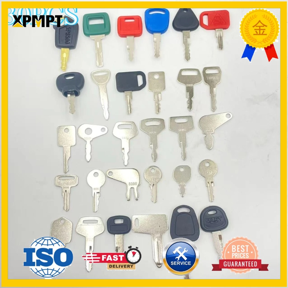 Heavy Equipment Komatsu - 30PCS Heavy Equipment Keys Set For