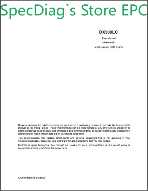 Wheel Loader - SpecDiag For Doosan Wirings Diagrams Doosan