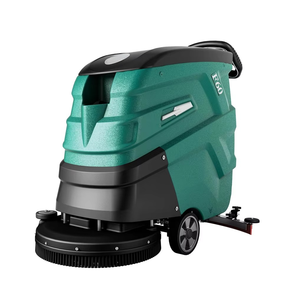 Industrial Floor Scrubber - Hand Push Self Propelled Floor Scrubber