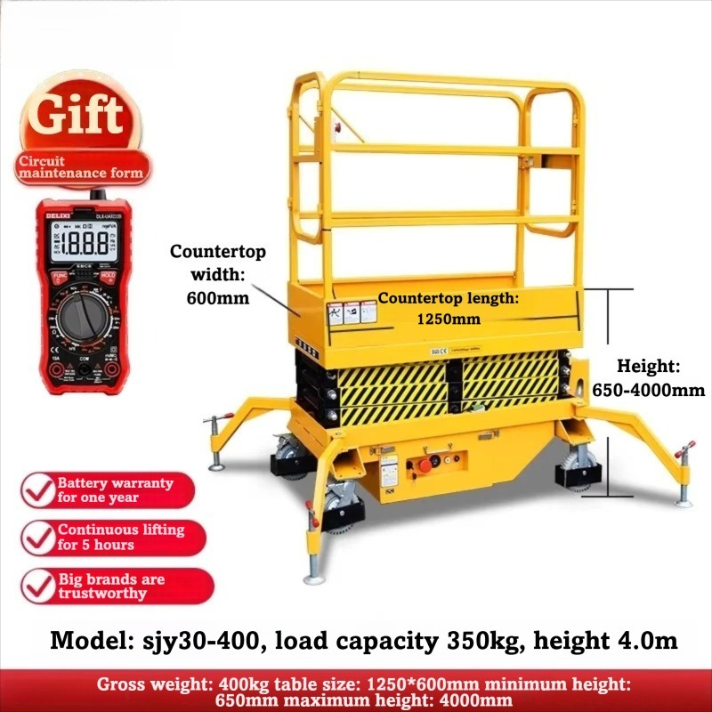 Rise 2m 4m Hydraulic Scissor L - đánh giá và giá Scissor Lift Table Hydraulic
