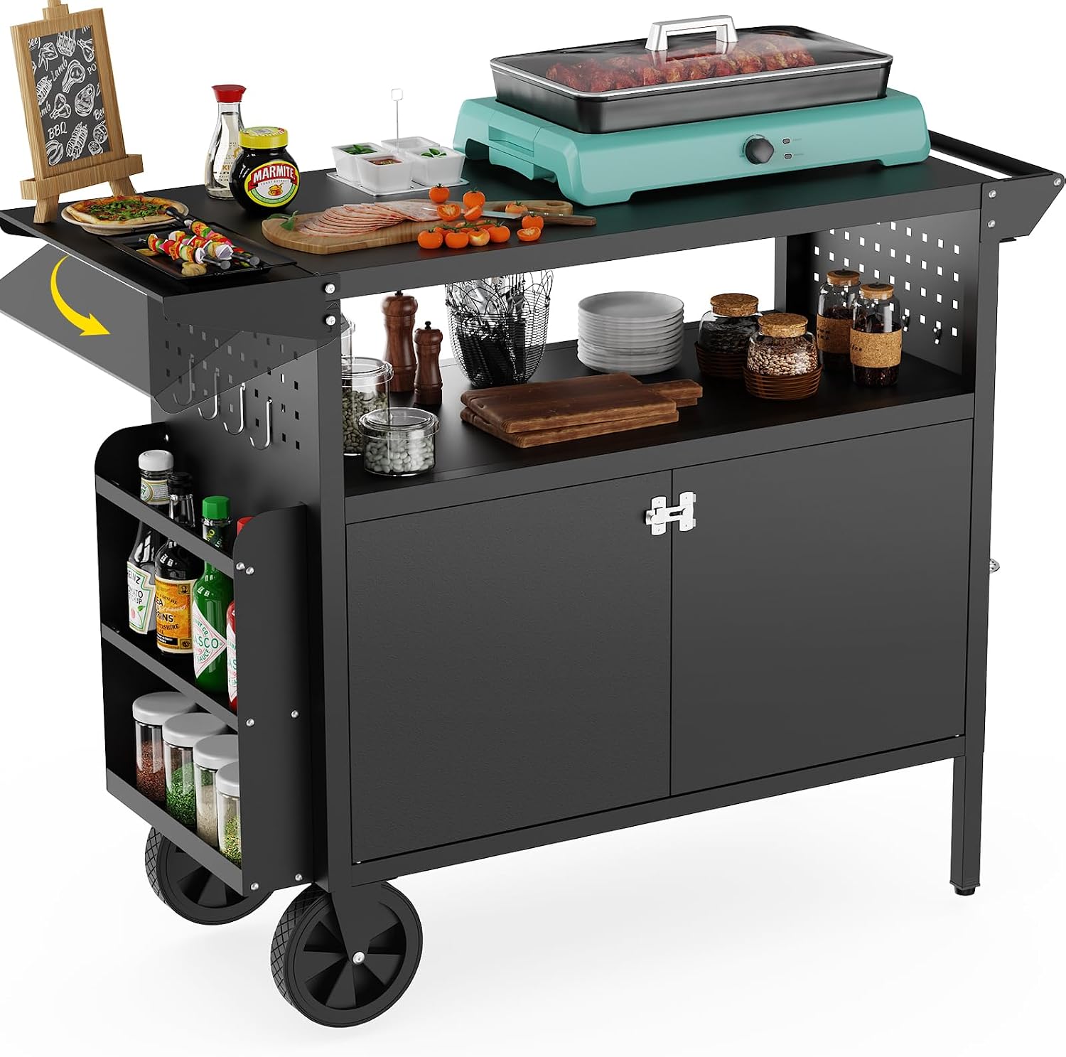 Outdoor Grill Cart Table With  - đánh giá và giá Heavy Equipment Tires