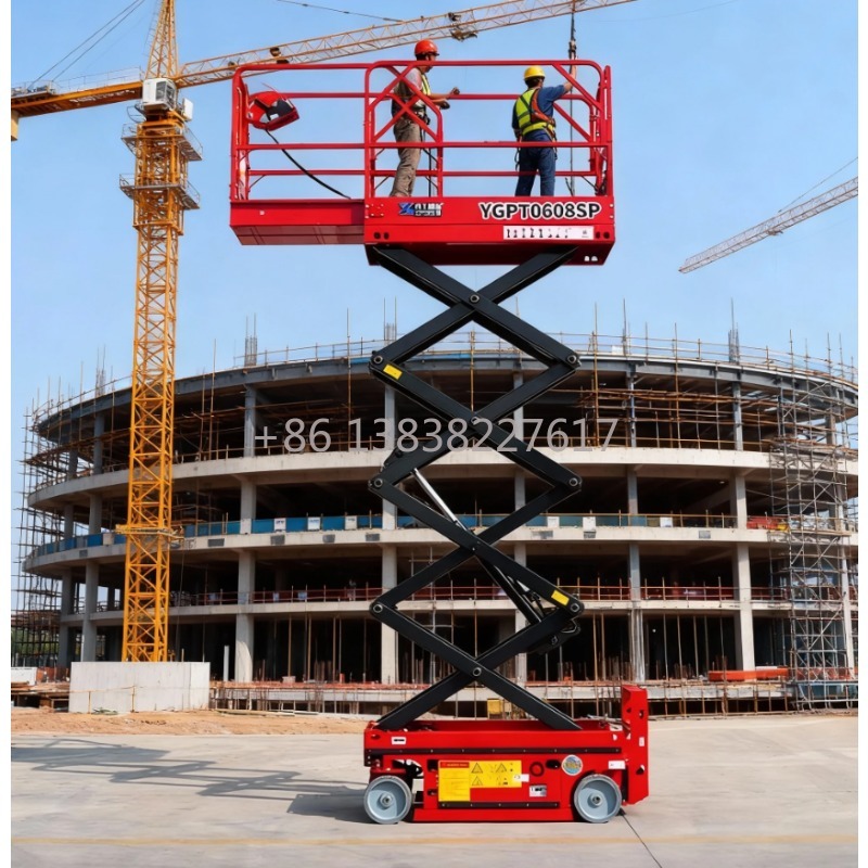 Solid Rubber Tires 8m 10m 12m  - đánh giá và giá Scissor Lift Table Hydraulic