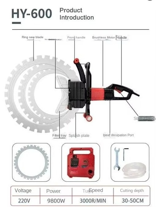 High Frequency Dust-Free Circu - đánh giá và giá Electric Concrete Cutter